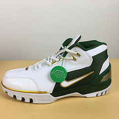 NIKE詹姆斯一代白绿真标原装碳40475